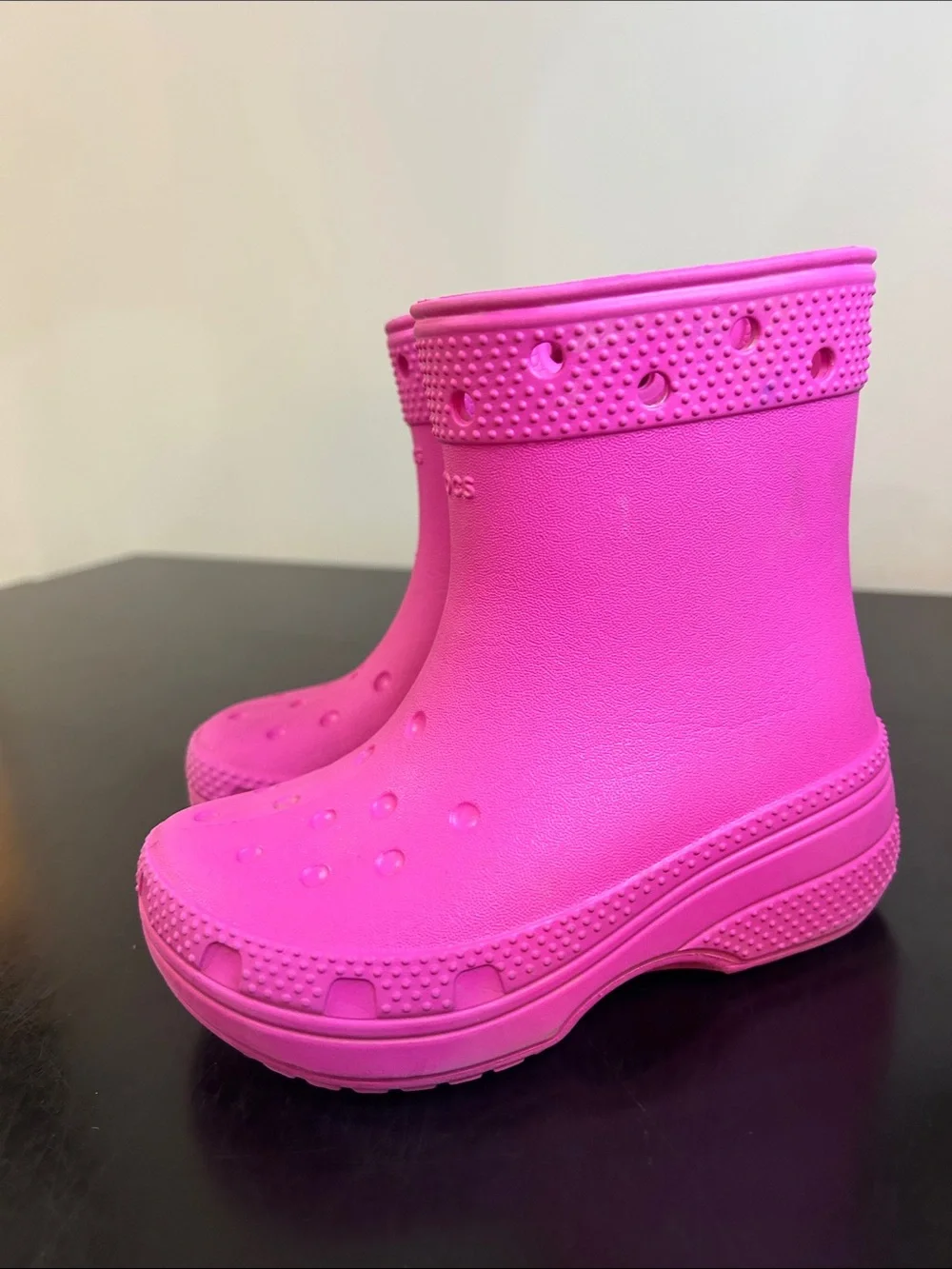 CROCS Kids Hot Pink Rain Boots 9